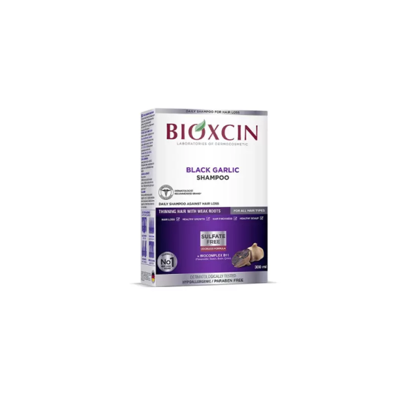 BIOXSINE SHAMPOOING VEGETAL A L'AIL NOIR 300ML