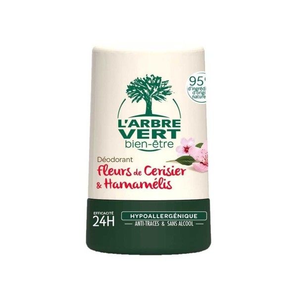 L'ARBRE VERT DEODORANT FLEURS CERISIER 50ML