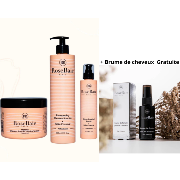 Pack gamme Avocat X Kératine Rosebaie + Brume Gratuite