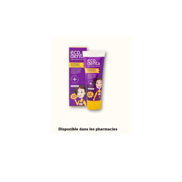Dentifrice KAKĖ MAKĖ ECODENTA à la framboise, 0-12 ans 75ml