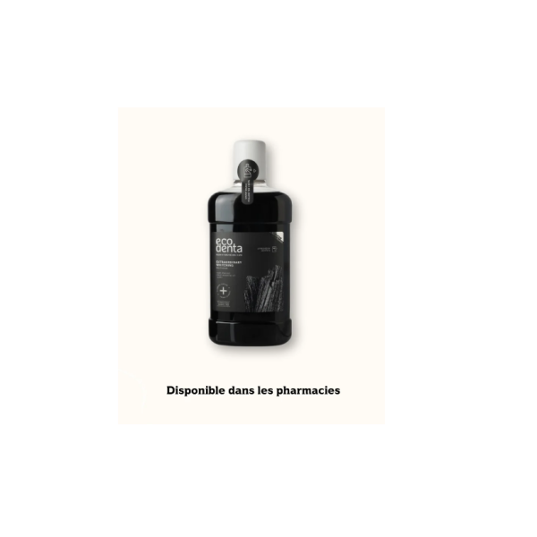 Bain De Bouche Blanchissant ECODENTA Au Charbon De Bois 500ml