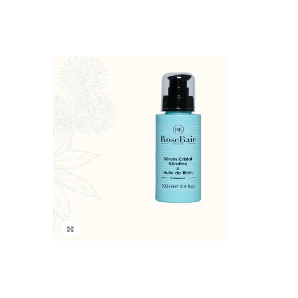 Sérum cristal professionnel Huile De Ricin X Kératine Rosebaie 100ML