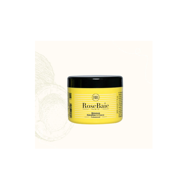 Masque Huile de Noix de Coco X Kératine Rosebaie 500ml